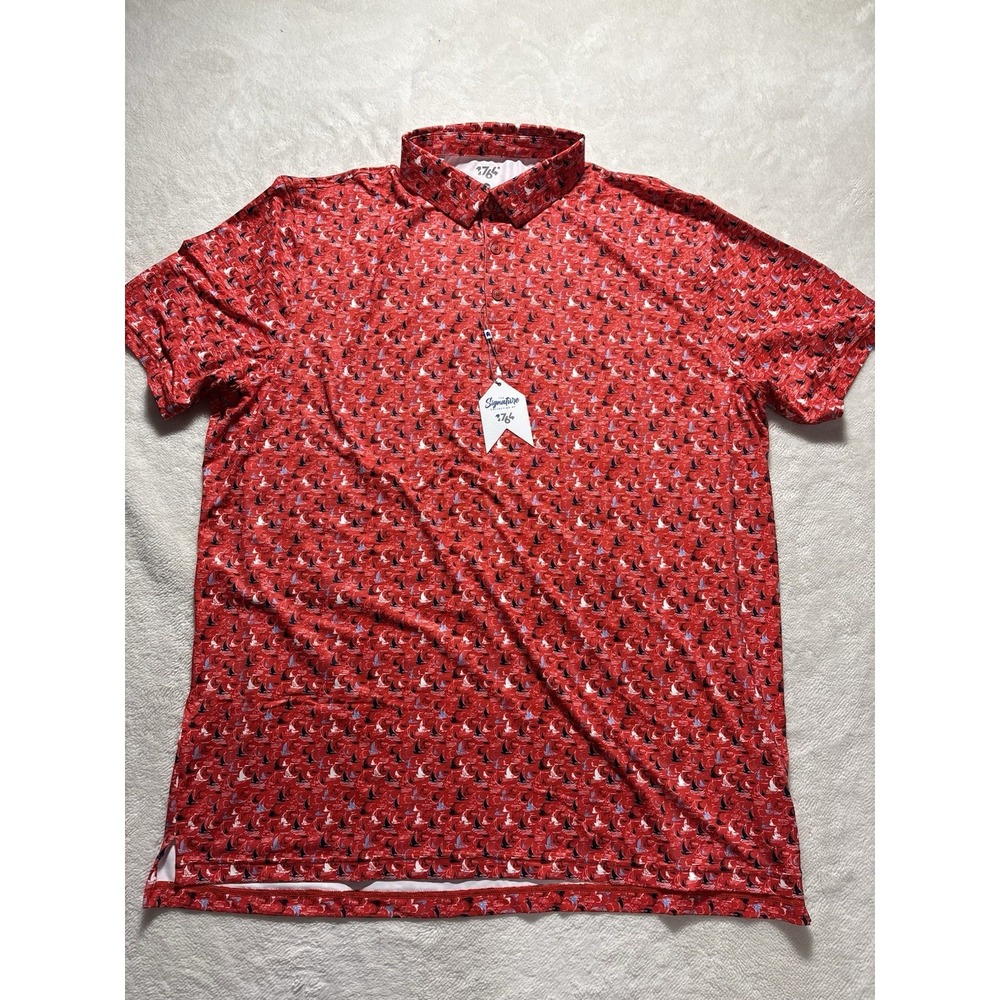 NEW Signature Collection Polo Shirt 1764 Men's Size 2XL Short Sleeve NWT
